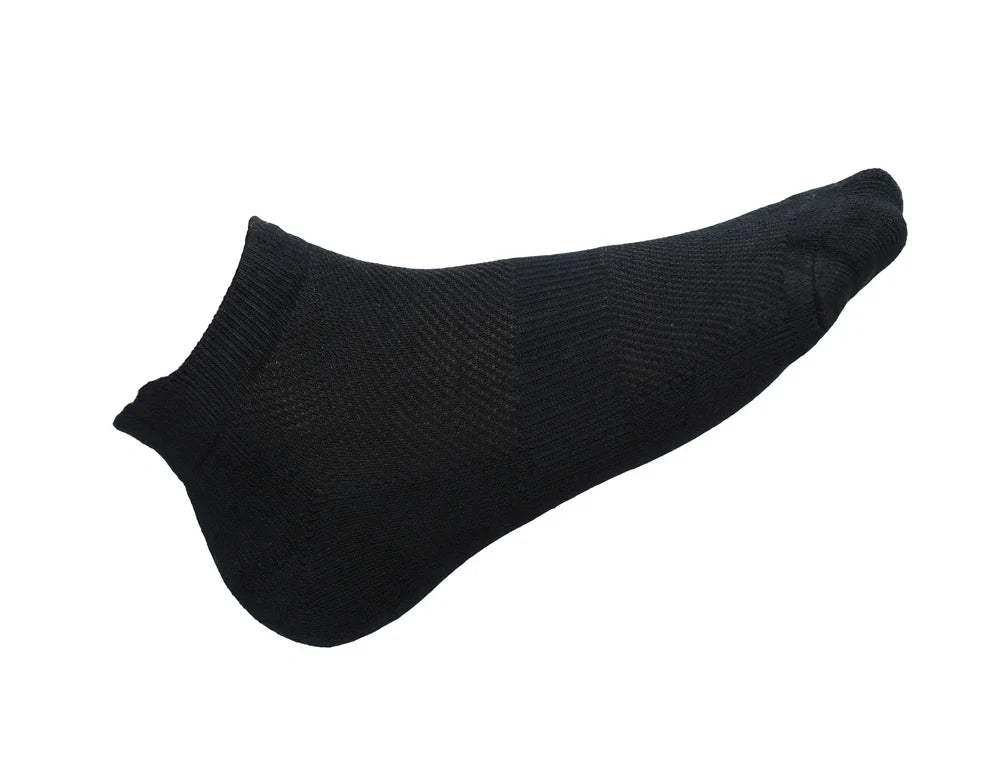 Bamboo Fabric Ankle-Length Socks | Black | Free Size | Pack of 1