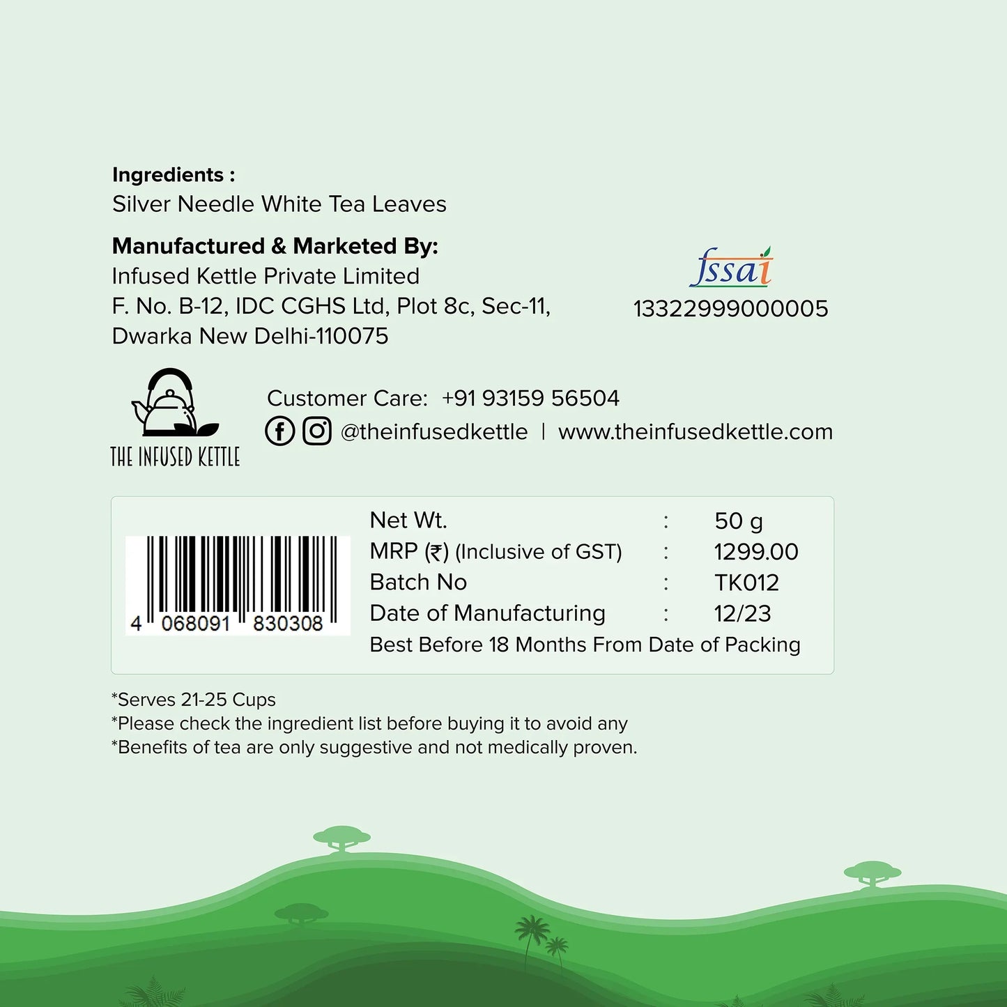 The Infused Kettle White Elixir Tea