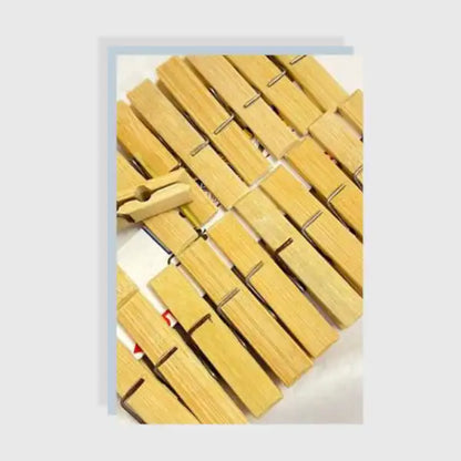 Cloth Pegs (Bamboo) - Pack of 20 | Pack of 2