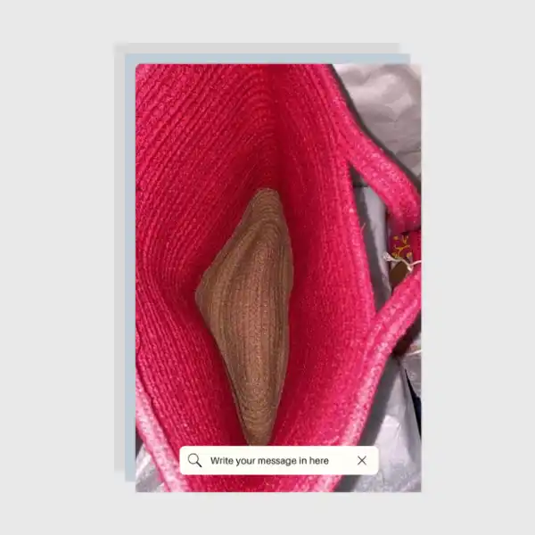 Pink & Cream Tote Bag