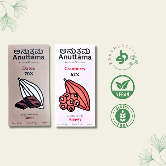 Anuttama | Dark Chocolate | Cranberry + Dates | Combo