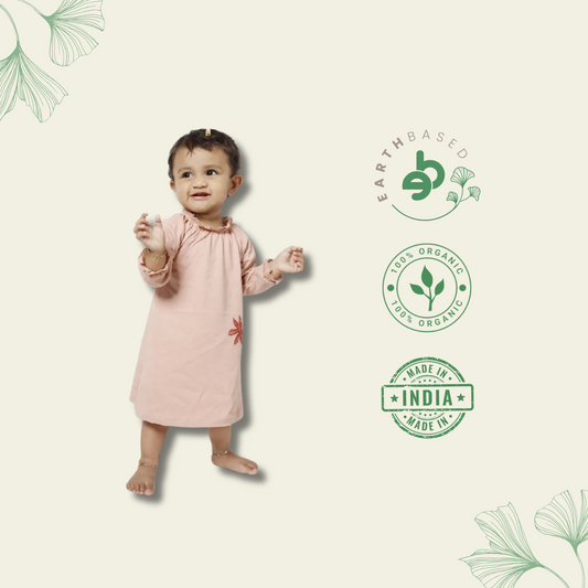 A-Line Floral print frock set