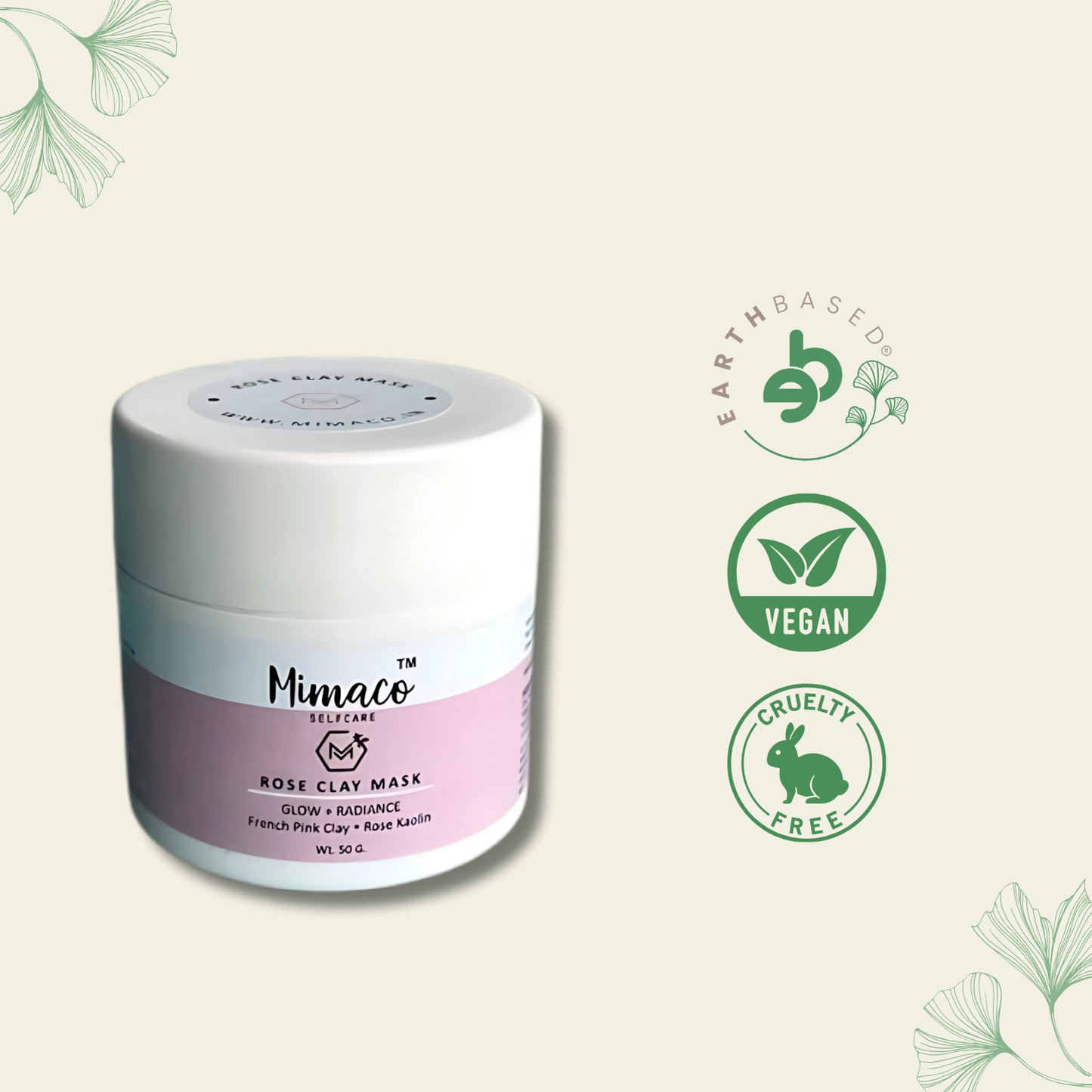 ROSE CLAY MASK - Promotes Glow & Radiance