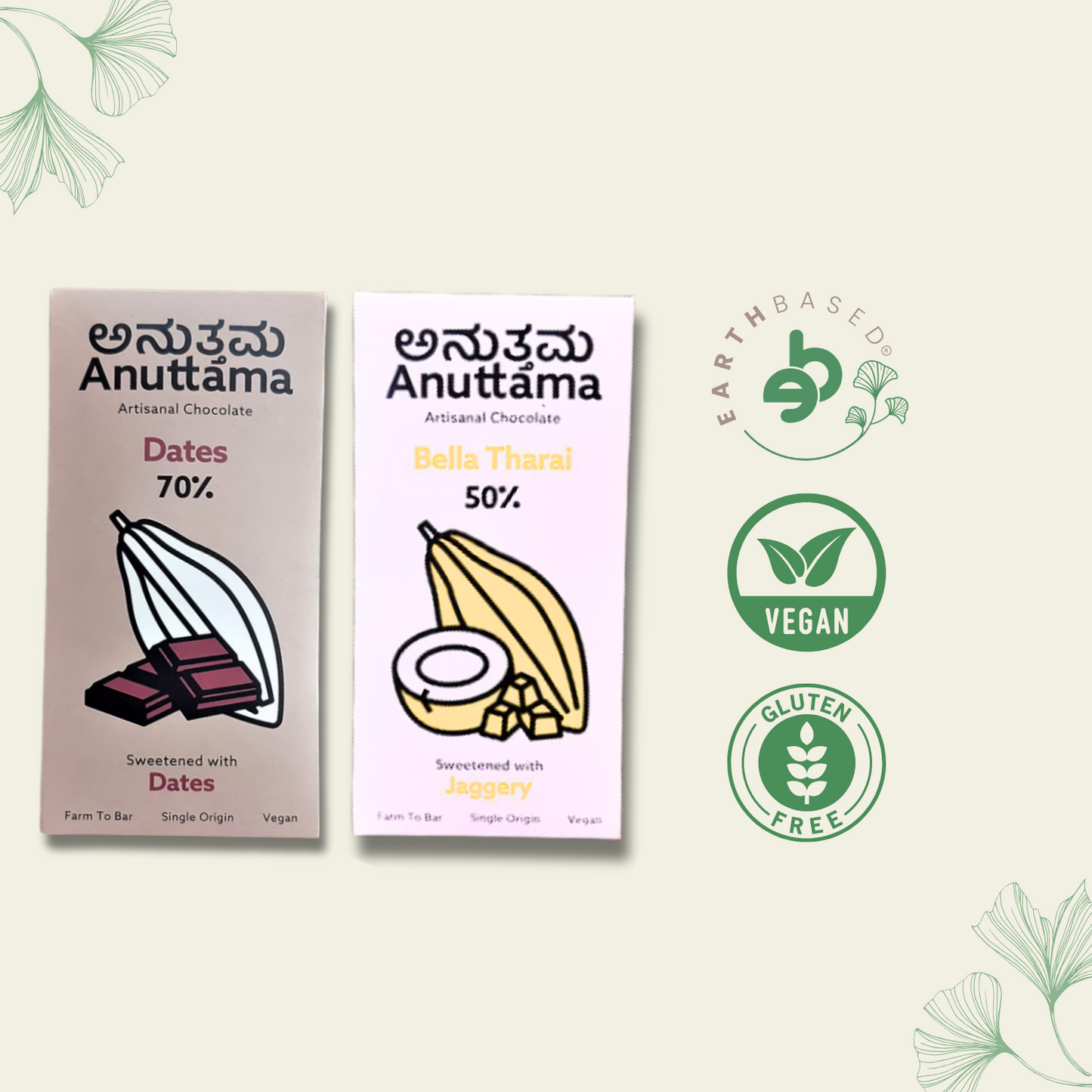 Anuttama | Dark Chocolate | Dates + Bella Tharai | Combo
