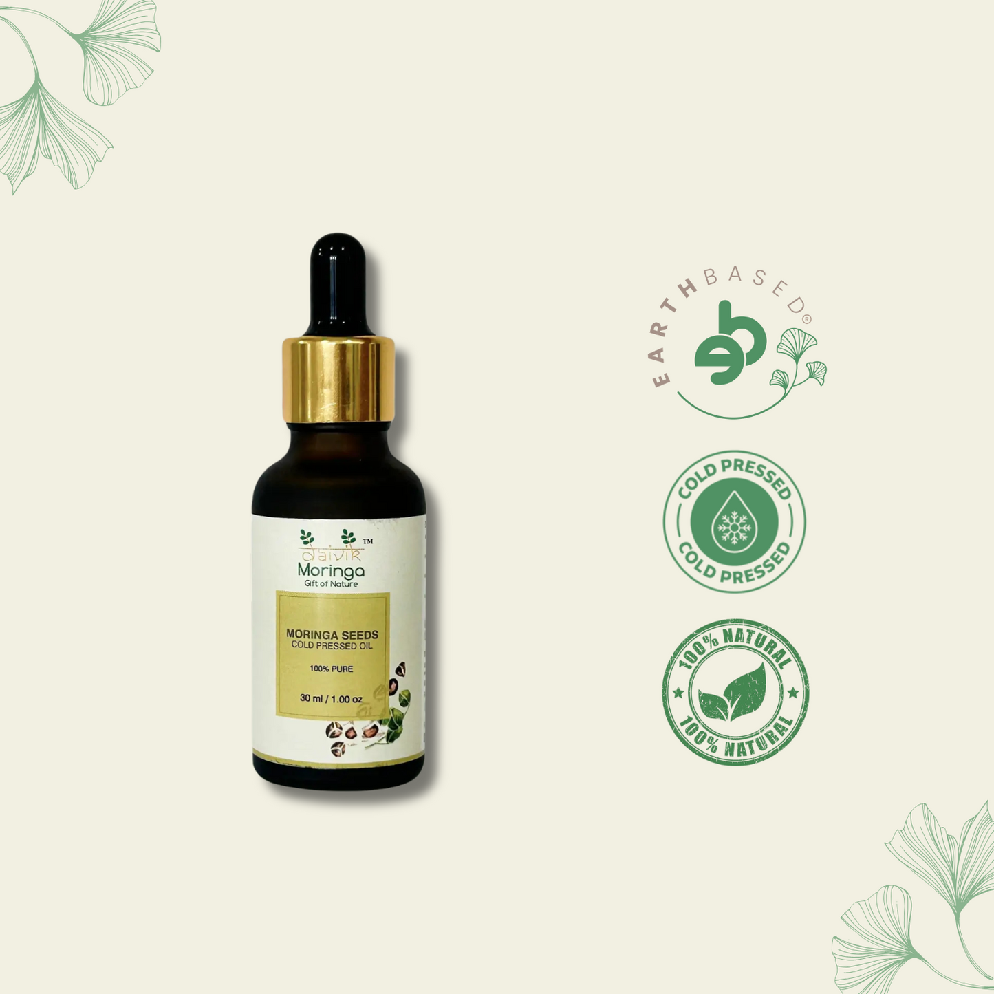 Avo Moringa Oil (30 ml) | Daivik Moringa