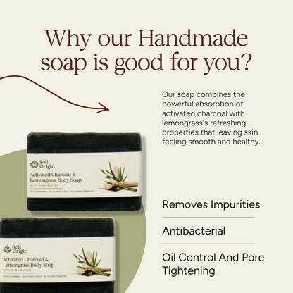 Activated Charcoal & Lemongass Soap 4