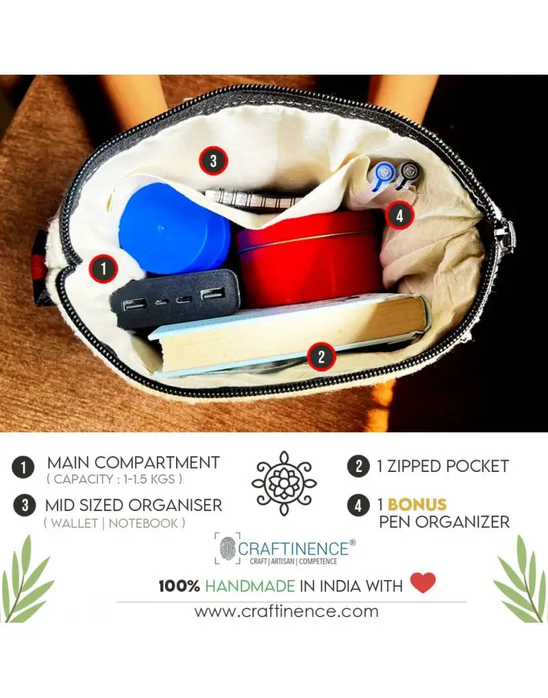 CRAFTINENCE Nomad Wanderlust Sling Bag - Sunrise - Bag for women-handbags for women