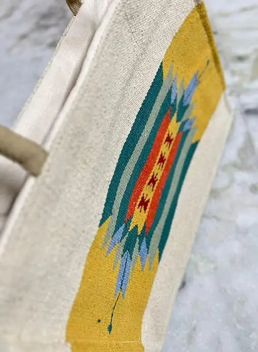 Craftinence Women Boho Sutra Marigold tote handbags for women - Handmade Artisanal Eco-Friendly Upcycled Cotton Handbag