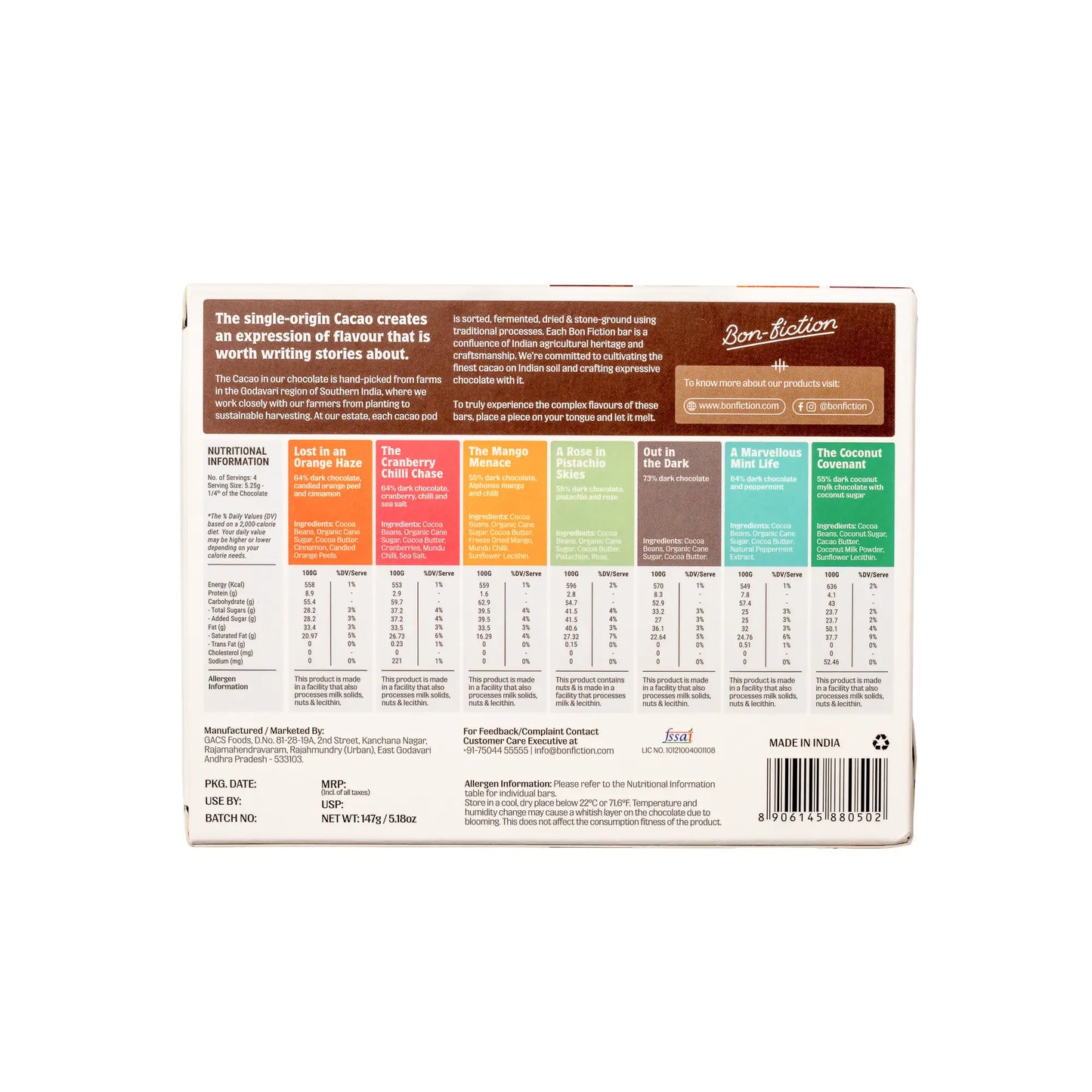 7 Assorted retail pack | Bon Fiction