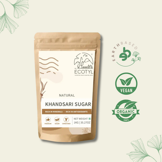 Ecotyl Khandsari Sugar | Unrefined Natural Sweetener | Rich in Minerals | 1kg