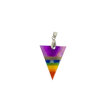 Balance Your Energy with the 7 Chakra Triangle Pendant – A Powerful, Geometric Gemstone Necklace for Healing and Alignment.
