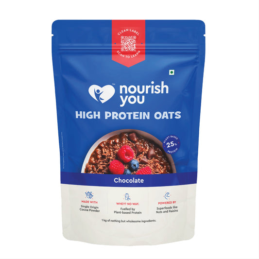 Nourish You 25% High Protein Chocolate Oats 1Kg