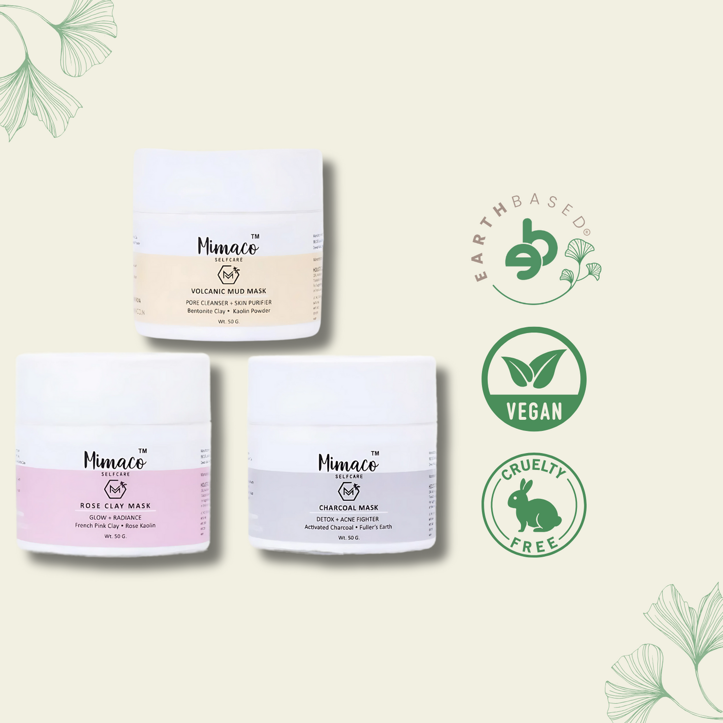 CLAY MASK- Combo Pack of 3