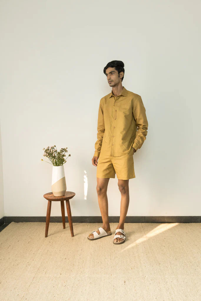 ASYMMETRIC PLACKET SHIRT | Anushe Pirani | earthbased.in | Best Sustainable Clothing | 01