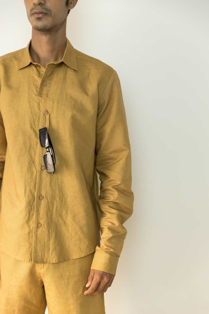 ASYMMETRIC PLACKET SHIRT | Anushe Pirani | earthbased.in | Best Sustainable Clothing | 02