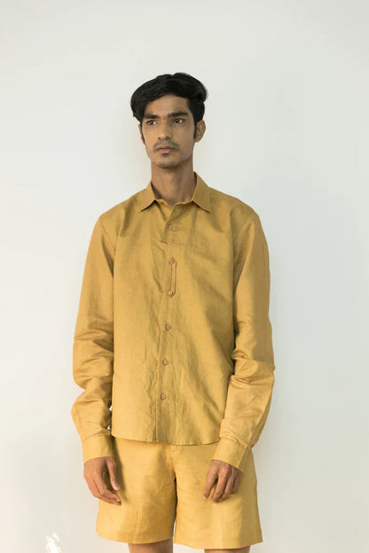 ASYMMETRIC PLACKET SHIRT | Anushe Pirani | earthbased.in | Best Sustainable Clothing | 05