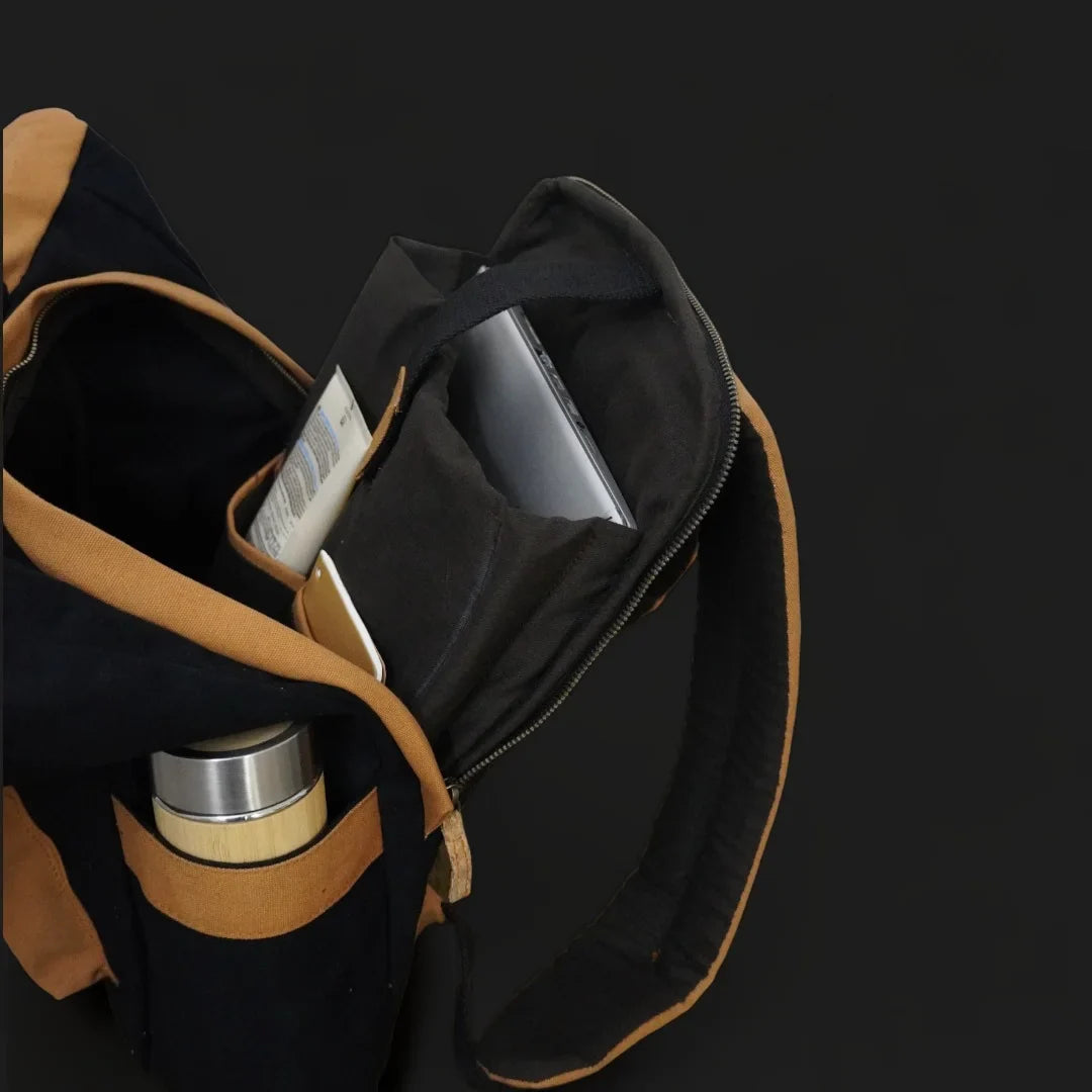 Armadillo Backpack - Green & Brown | Clan Earth | earthbased.in | 03