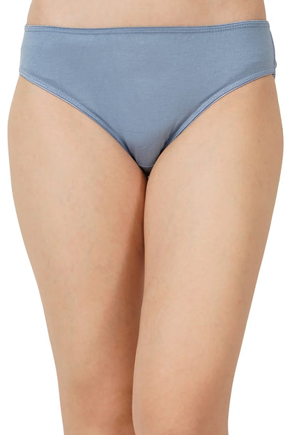 Bamboo Fabric Low Waist Underwear | Peach and Blue |  Pack of 2