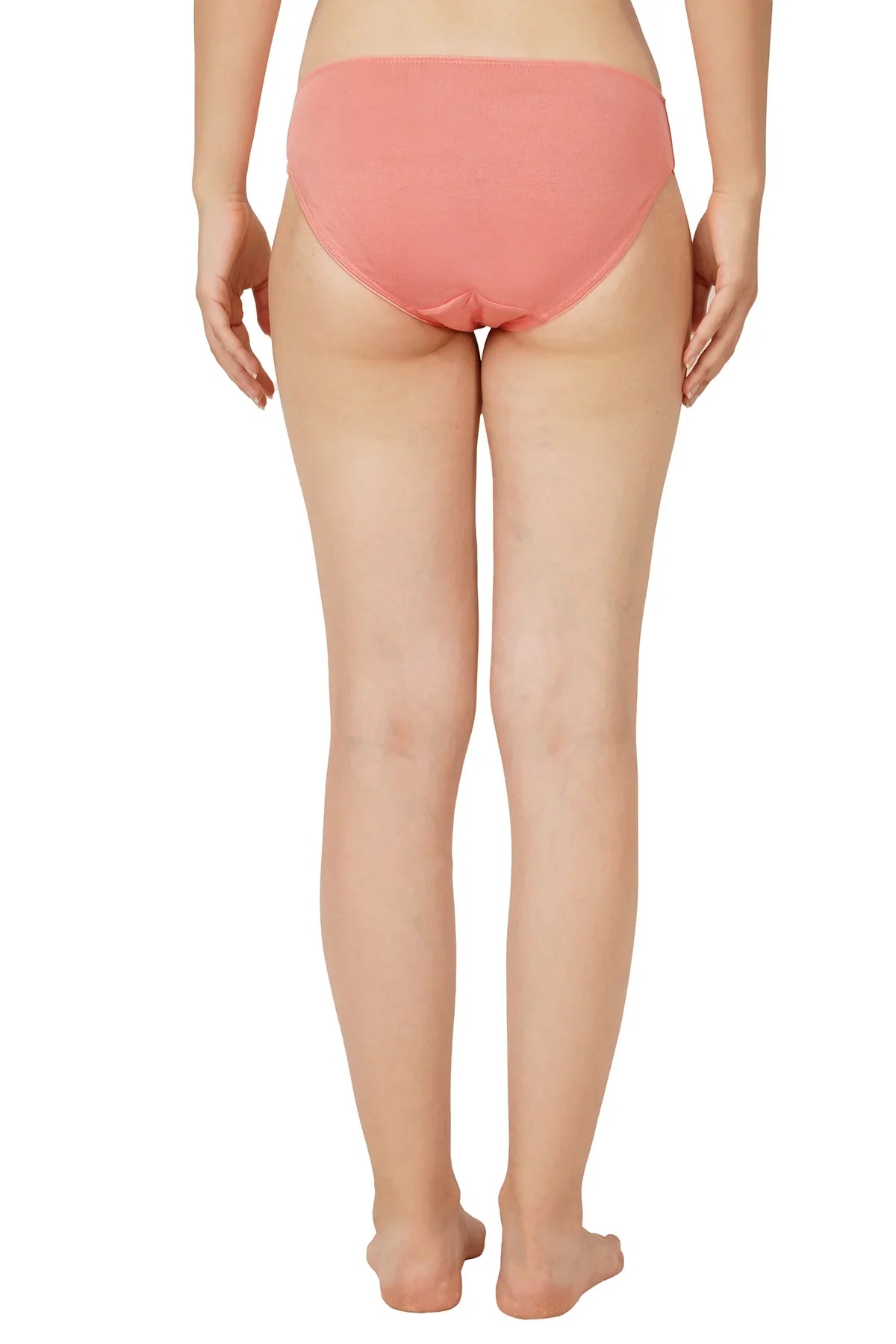 Bamboo Fabric Low Waist Underwear | Peach and Blue |  Pack of 2