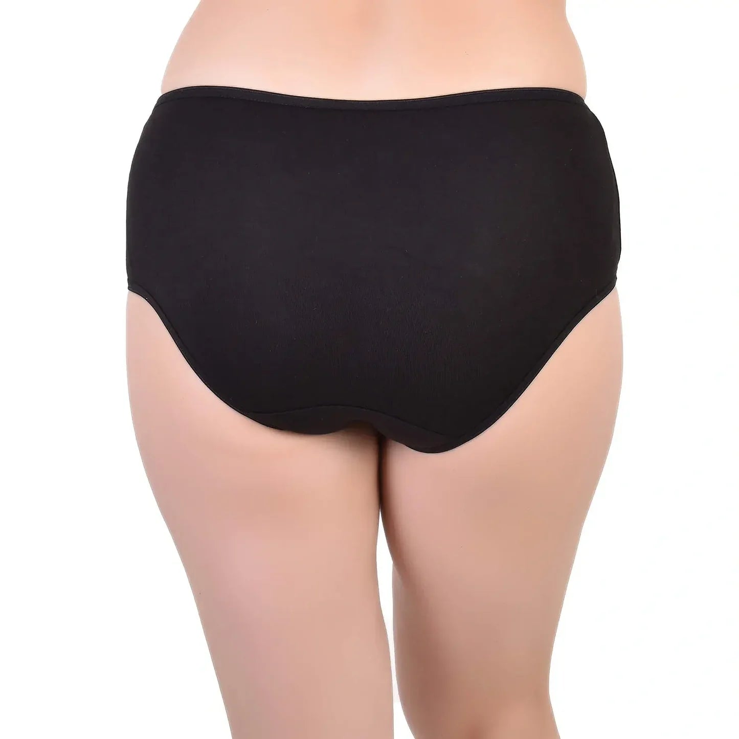 Bamboo Fabric Women's Hipster Panty | Peach and Black | Set of 2