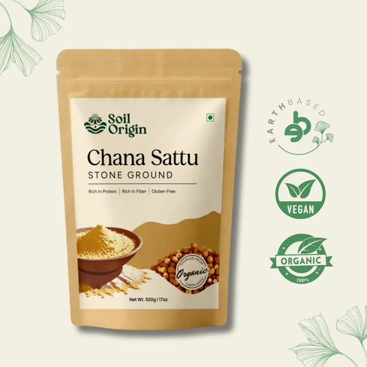 Chana Sattu Atta (Stone Ground) | Pack of 2 | Soil Origin
