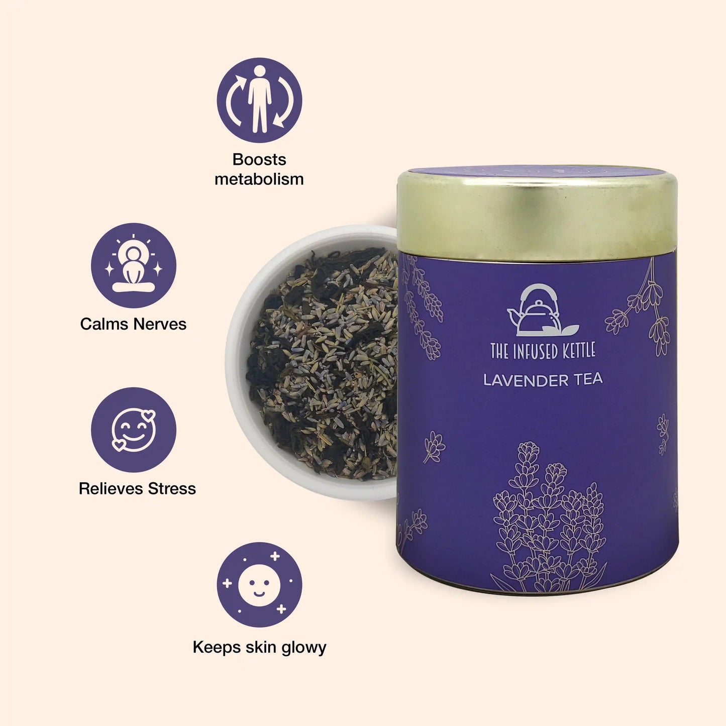 The Infused Kettle Lavender Green Tea