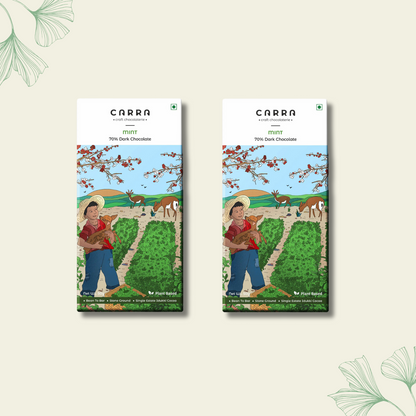CARRA Mint in 70% Dark Chocolate 50G