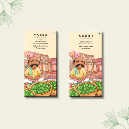 CARRA Meetha Paan in 55% Dark Chocolate 50G