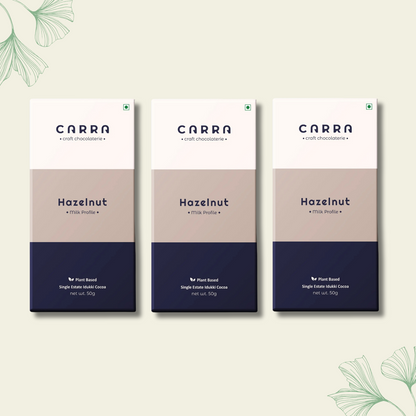 CARRA Hazelnut in Plant Based Milk Chocolate 50G