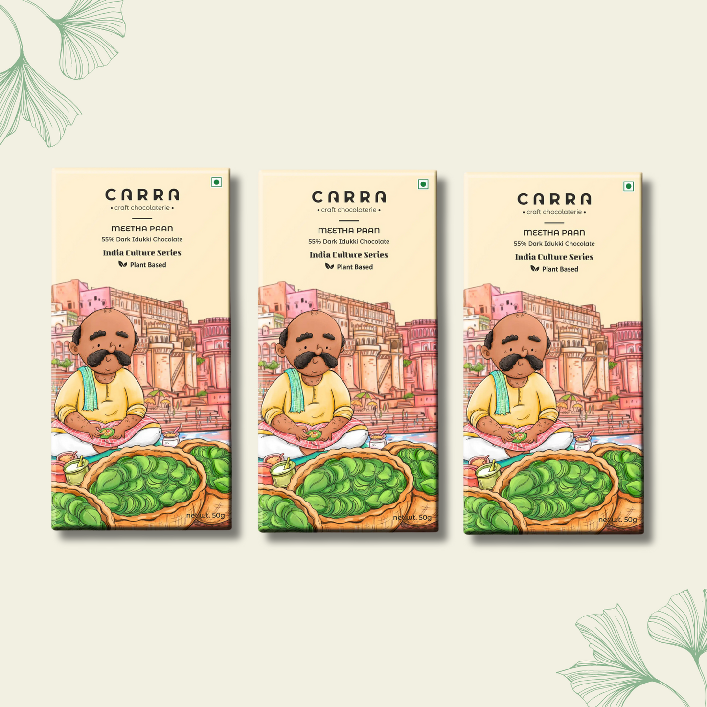 CARRA Meetha Paan in 55% Dark Chocolate 50G