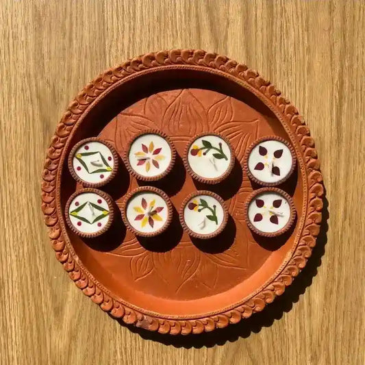 The Good Route Festive Diyas- small set of 4, 2 pack