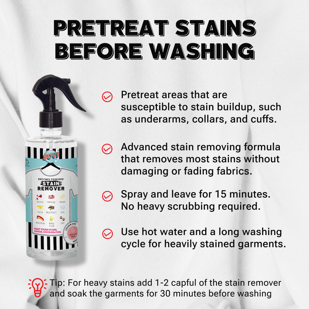 The Clean Laundry Edition, Super Saver - SOVI® Laundry Liquid Detergent 2 Liters | GET FREE: SOVI® Laundry Booster 500 gms (₹299) and SOVI® Stain Remover 275 ml (₹199), Pack of 3