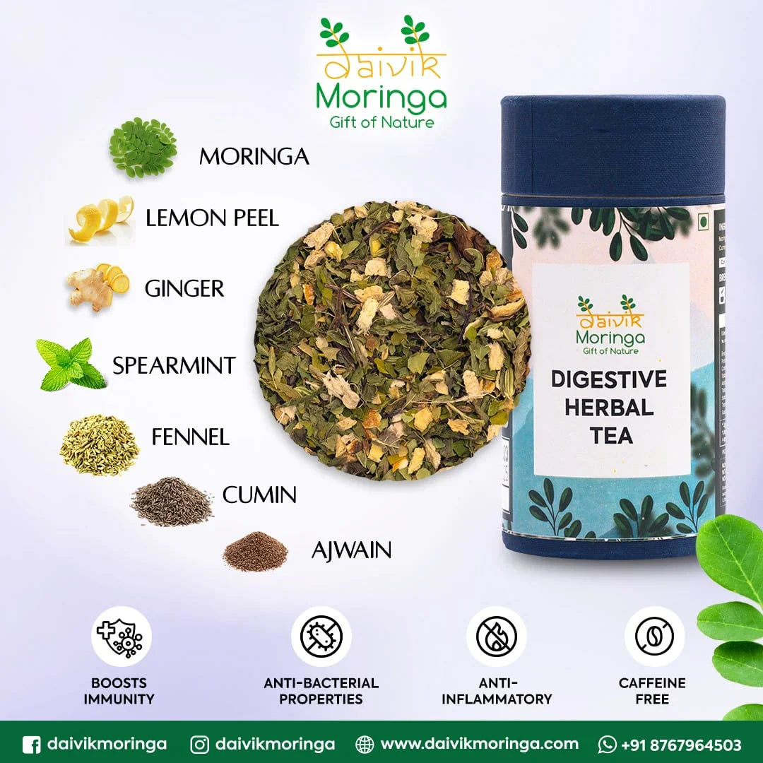 Digestive Herbal Tea | Daivik Moringa