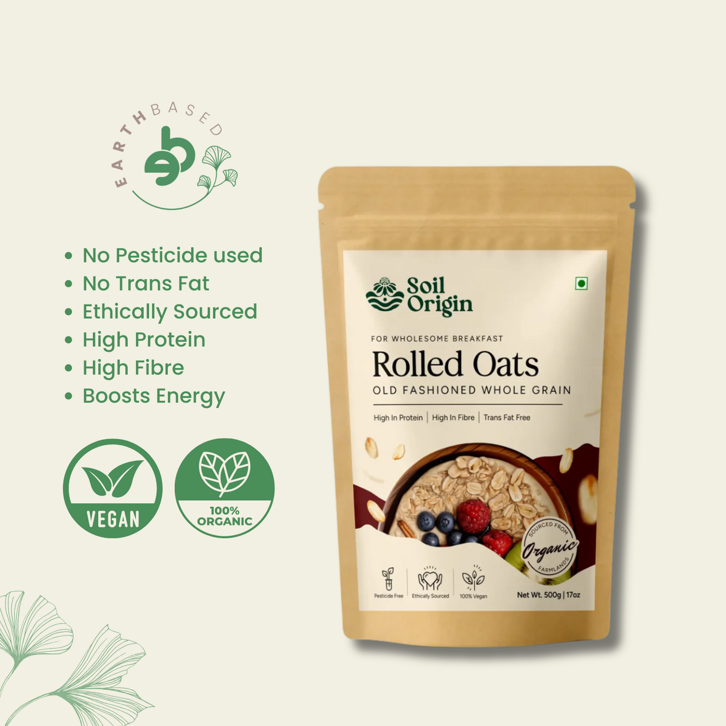 Rolled Oats by Soil Origin