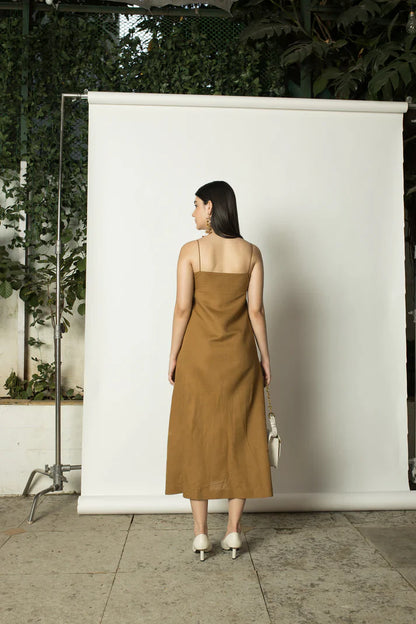 Sustainable Clothing  | A-Line Slip Dress | Anushe Pirani | earthbased.in | 03