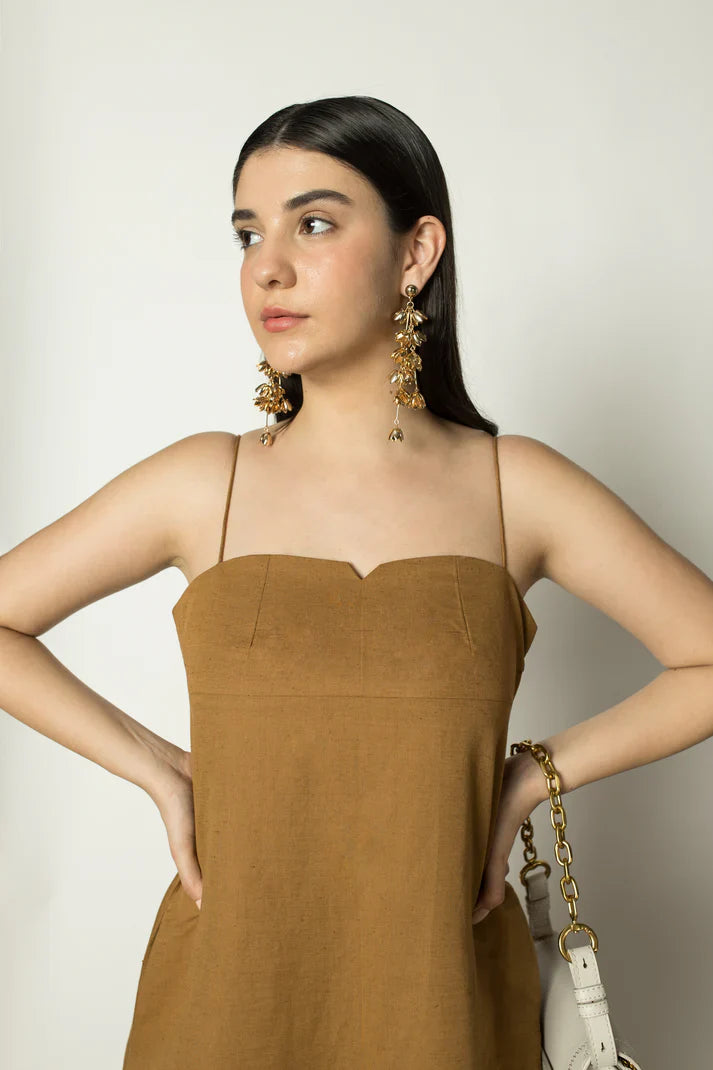 Sustainable Clothing  | A-Line Slip Dress | Anushe Pirani | earthbased.in | 07