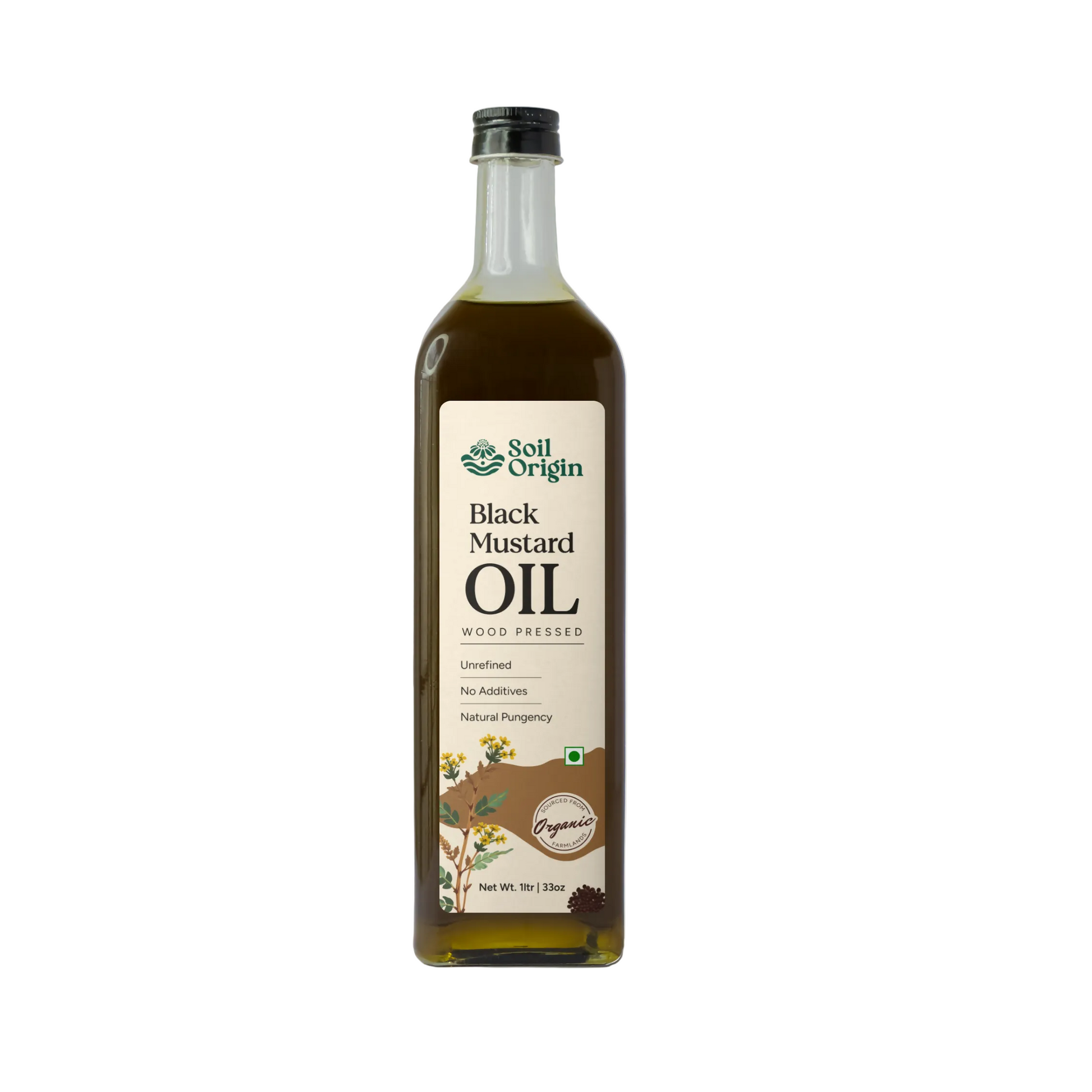 Wood-Pressed Black Mustard Oil 1