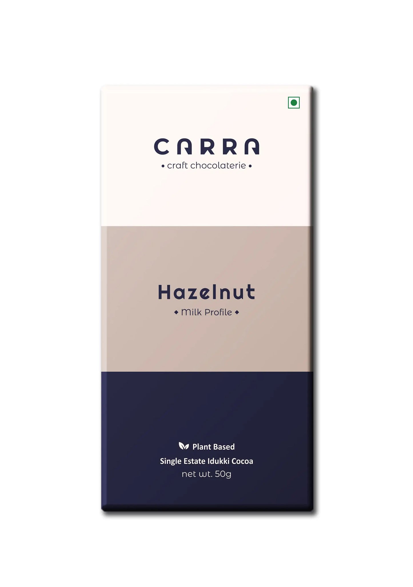CARRA Hazelnut in Plant Based Milk Chocolate 50G