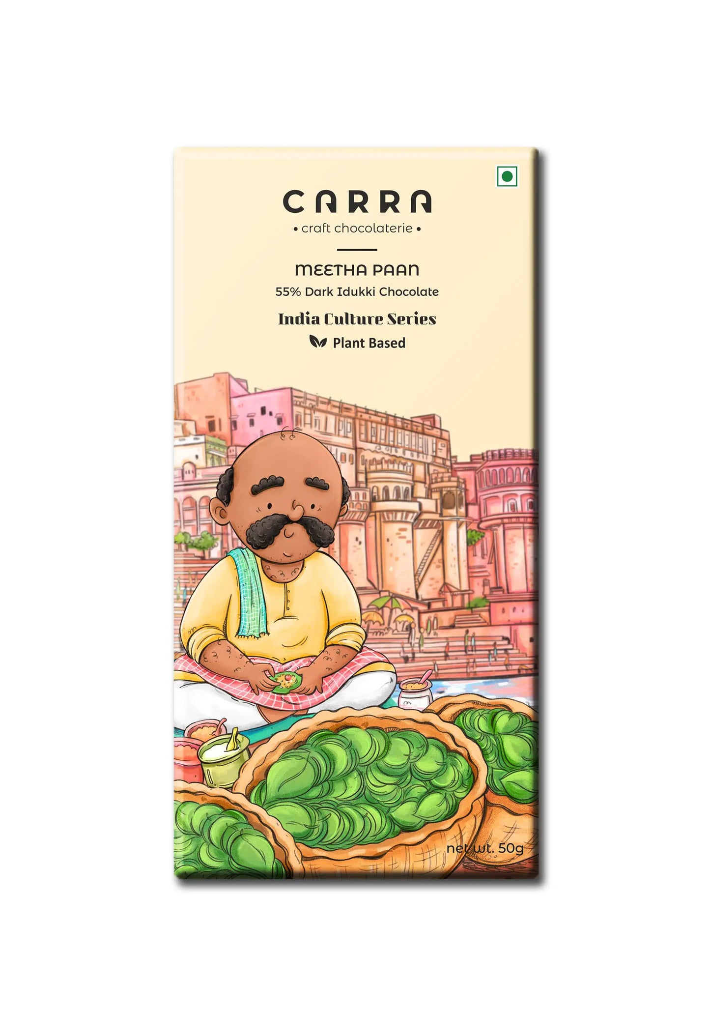 CARRA Meetha Paan in 55% Dark Chocolate 50G