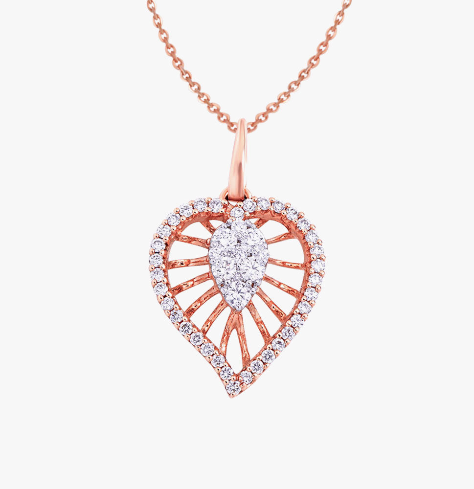 Amour Heart Charm Pendant