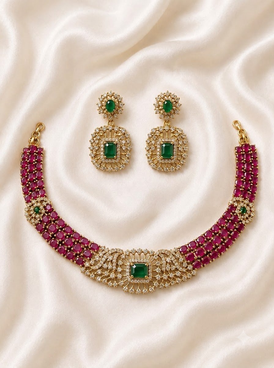 Royal Ruby Choker Set 3