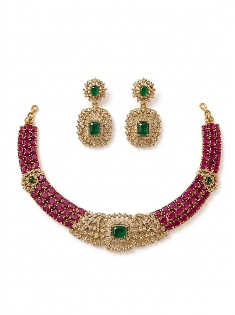 Royal Ruby Choker Set 4